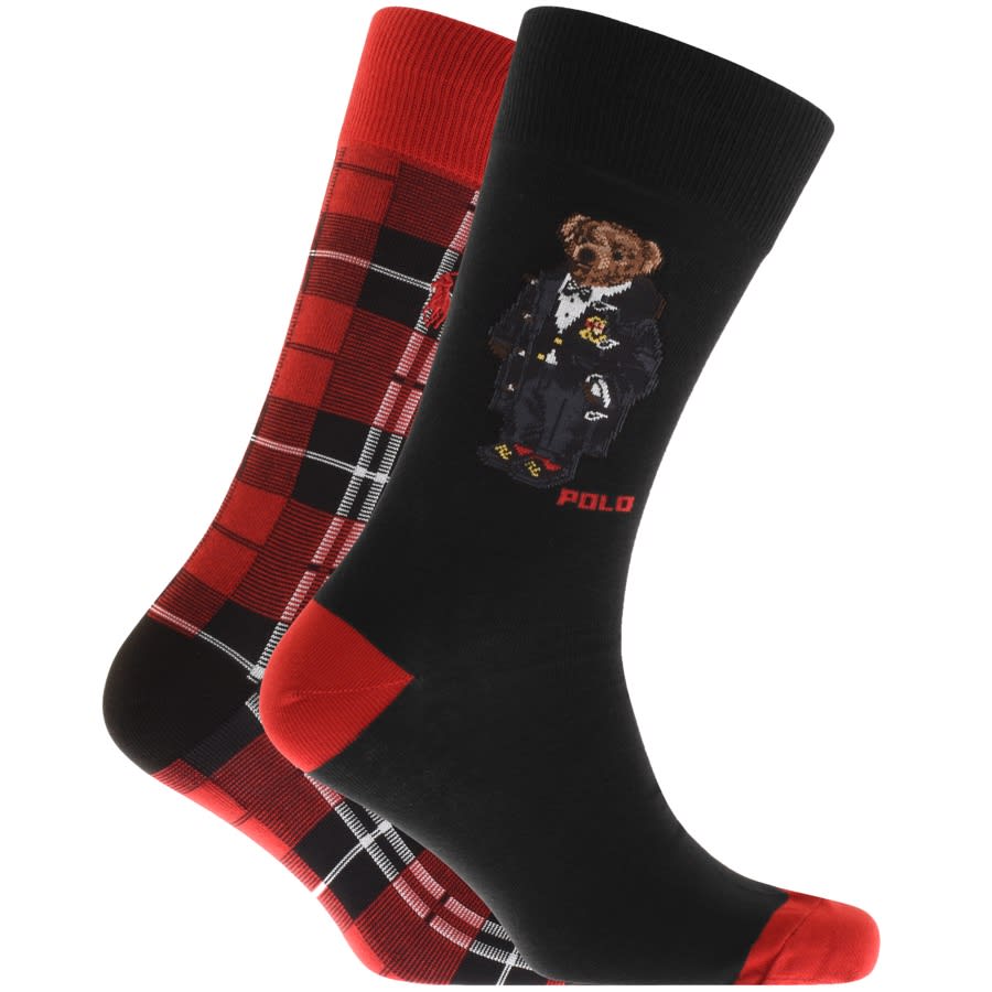 Alternative Image for ProductRalph Lauren Two Pack Bear Socks1